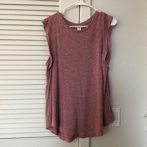 blush pink sleeveless blouse